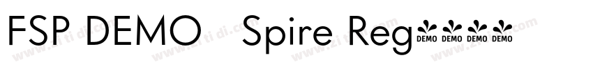 FSP DEMO   Spire Reg字体转换